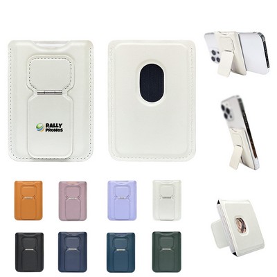 PU Leather Magsafe Phone Wallet Magnetic Card Holder