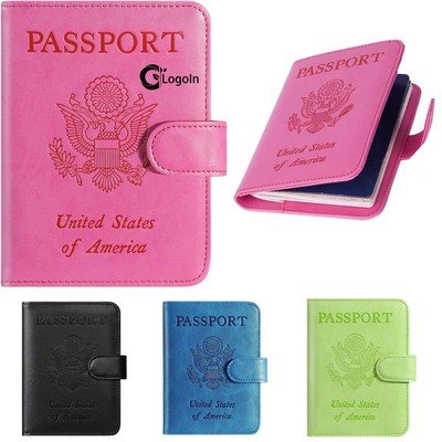 Passport Holder Cover Wallet RFID Blocking Leather Card Case Travel Accessories