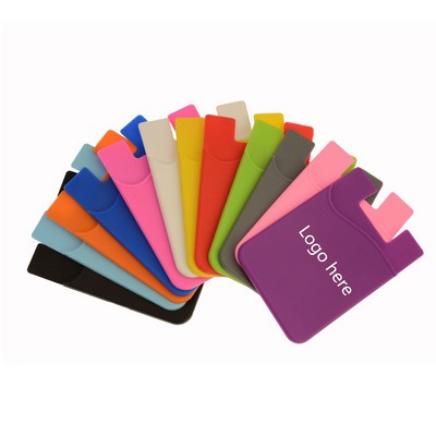 Slim Silicone Card Holder for Phone